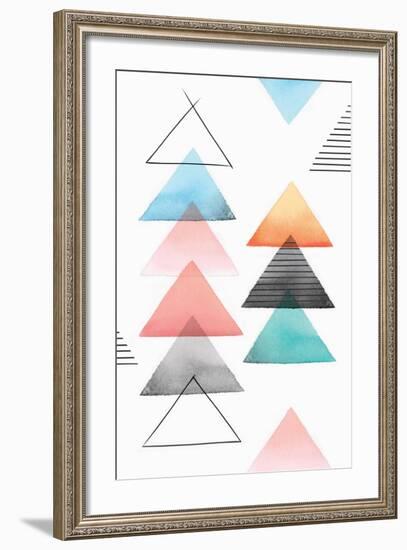 Group of Triangles II-Isabelle Z-Framed Art Print