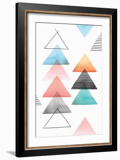 Group of Triangles II-Isabelle Z-Framed Art Print