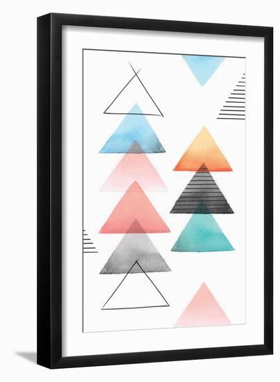 Group of Triangles II-Isabelle Z-Framed Art Print