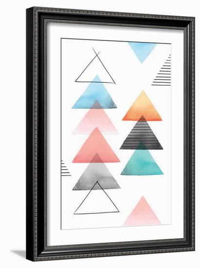 Group of Triangles II-Isabelle Z-Framed Art Print