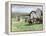 Group of Vaqueros Outside Santa Inez Mission in California, 1800s-null-Framed Premier Image Canvas