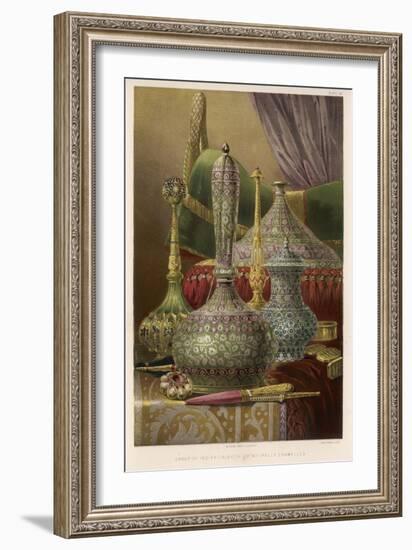 Group of Various Items from India Principally Enamelled Including Vases and Boxes-Bedford-Framed Art Print