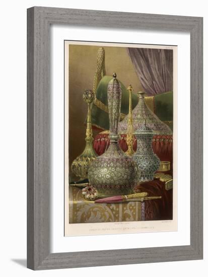 Group of Various Items from India Principally Enamelled Including Vases and Boxes-Bedford-Framed Art Print