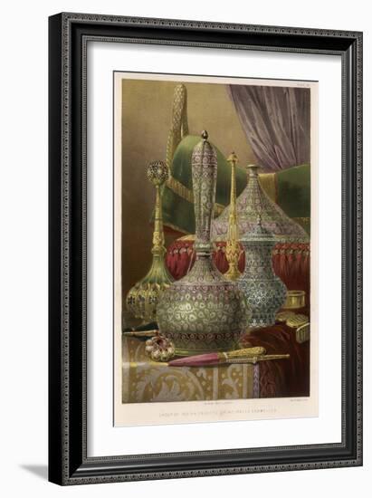 Group of Various Items from India Principally Enamelled Including Vases and Boxes-Bedford-Framed Premium Giclee Print