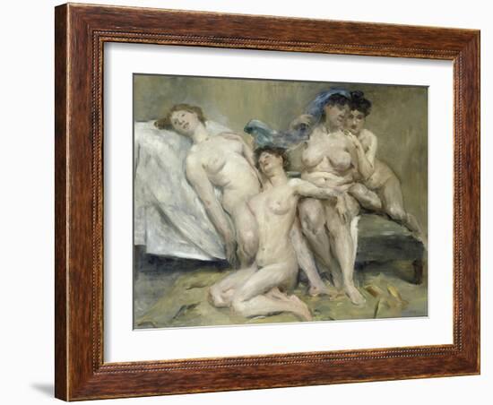Group of Women, 1904-Lovis Corinth-Framed Giclee Print