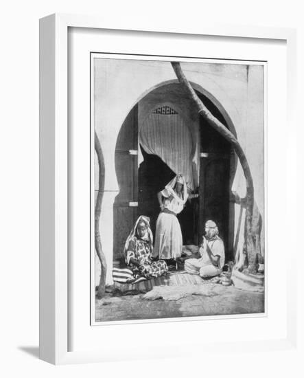 Group of Women, Algeria, Africa, Late 19th Century-John L Stoddard-Framed Giclee Print