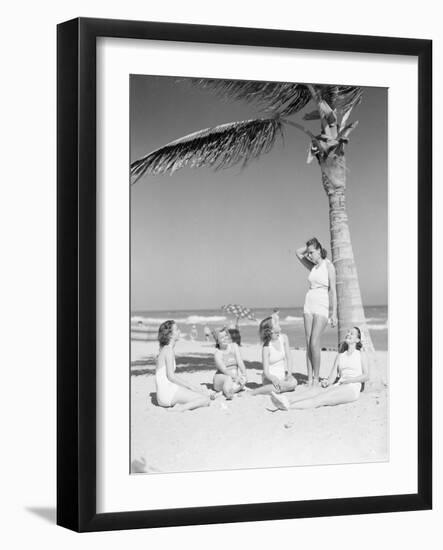 Group of Women on Beach-Philip Gendreau-Framed Photographic Print