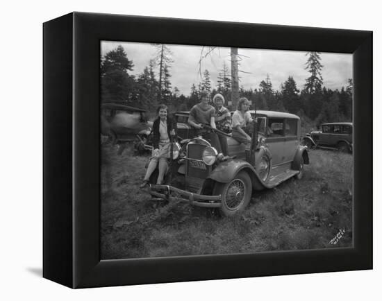 Group of Women with Rifles, 1930-Marvin Boland-Framed Premier Image Canvas