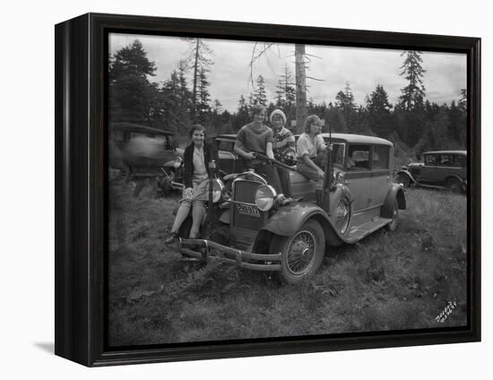 Group of Women with Rifles, 1930-Marvin Boland-Framed Premier Image Canvas