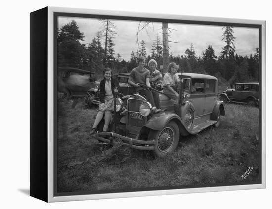 Group of Women with Rifles, 1930-Marvin Boland-Framed Premier Image Canvas