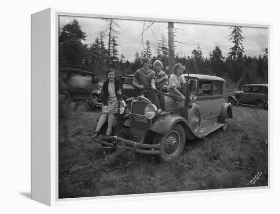 Group of Women with Rifles, 1930-Marvin Boland-Framed Premier Image Canvas