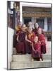 Group of Young Buddhist Monks, Karchu Dratsang Monastery, Jankar, Bumthang, Bhutan-Angelo Cavalli-Mounted Photographic Print