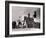 Group of Young Girls in Front of the Residency at Filinge Near Nyamey, Niger, 1929-French Photographer-Framed Photographic Print