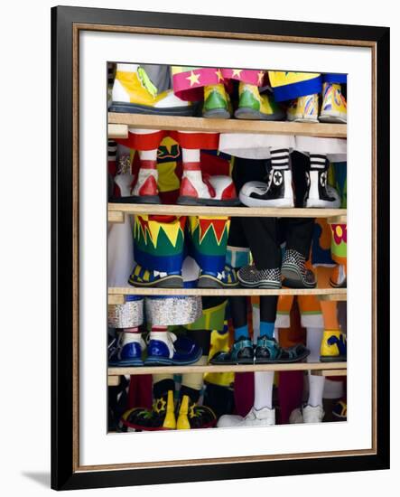 Group Photo of Clowns' Shoes at a Week Long Latin American Clown Convention in Mexico City-null-Framed Photographic Print