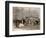 Group photograph in the Hall of Columns, Karnak, Egypt, 1862-Francis Bedford-Framed Giclee Print