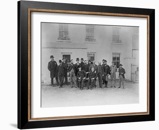 Group Photograph, Including Father Macfadden, Seated Front, Right, and an English Delegation, 1888-Robert Banks-Framed Giclee Print