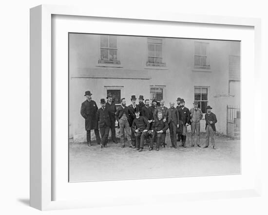 Group Photograph, Including Father Macfadden, Seated Front, Right, and an English Delegation, 1888-Robert Banks-Framed Giclee Print