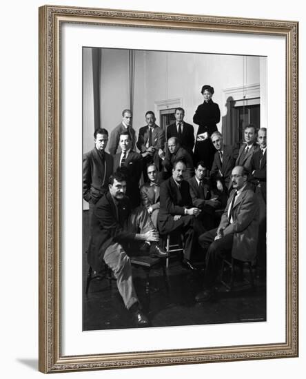 Group Portrait of American Abstract Expressionists, "The Irascibles"-Nina Leen-Framed Premium Photographic Print