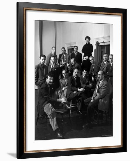 Group Portrait of American Abstract Expressionists, "The Irascibles"-Nina Leen-Framed Premium Photographic Print