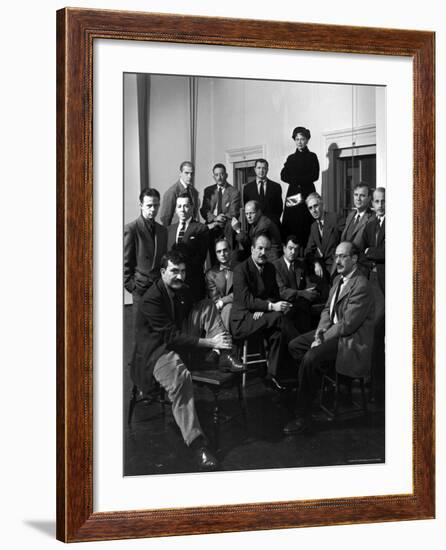 Group Portrait of American Abstract Expressionists, "The Irascibles"-Nina Leen-Framed Premium Photographic Print