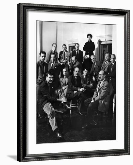 Group Portrait of American Abstract Expressionists, The Irascibles-null-Framed Premium Photographic Print