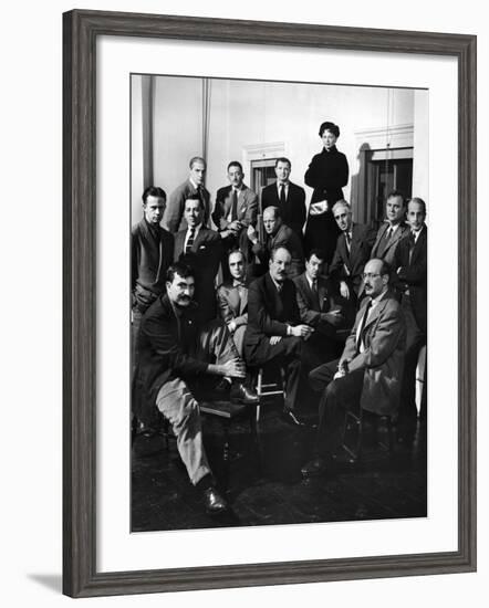 Group Portrait of American Abstract Expressionists, The Irascibles-null-Framed Premium Photographic Print