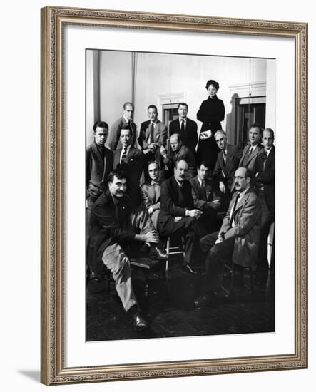 Group Portrait of American Abstract Expressionists, The Irascibles-null-Framed Premium Photographic Print