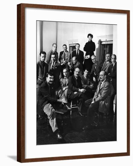 Group Portrait of American Abstract Expressionists, The Irascibles-null-Framed Premium Photographic Print