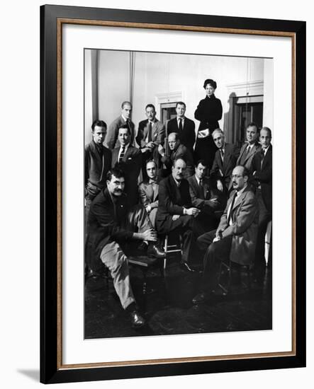 Group Portrait of American Abstract Expressionists, The Irascibles-null-Framed Premium Photographic Print