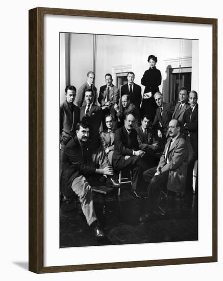 Group Portrait of American Abstract Expressionists, The Irascibles-null-Framed Premium Photographic Print