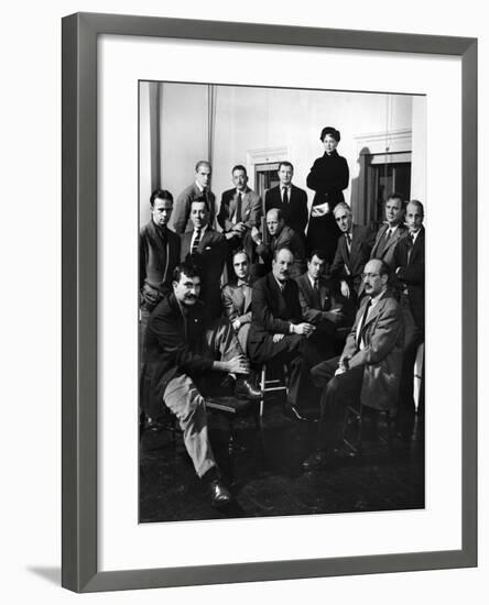 Group Portrait of American Abstract Expressionists, The Irascibles-null-Framed Premium Photographic Print