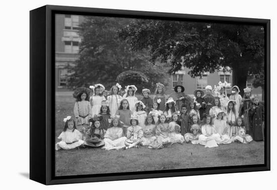 Group Portrait of Children from the Roman Catholic Orphan Asylum-William Davis Hassler-Framed Premier Image Canvas