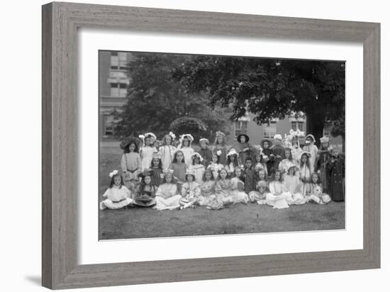 Group Portrait of Children from the Roman Catholic Orphan Asylum-William Davis Hassler-Framed Photographic Print