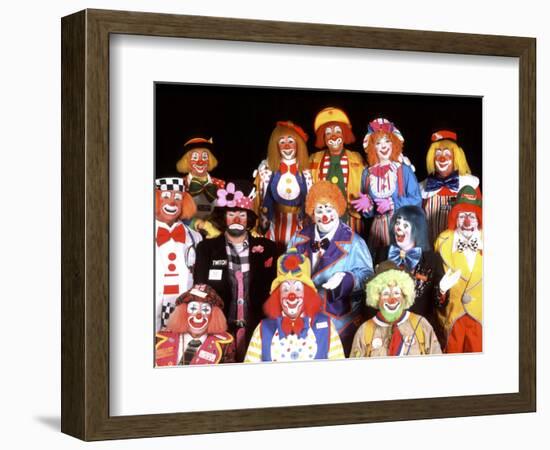 Group Portrait of Clowns-Bill Bachmann-Framed Photographic Print