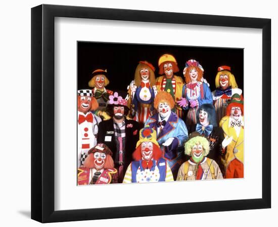 Group Portrait of Clowns-Bill Bachmann-Framed Photographic Print