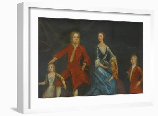 Group Portrait of the Arundell Family of Wardour-null-Framed Giclee Print