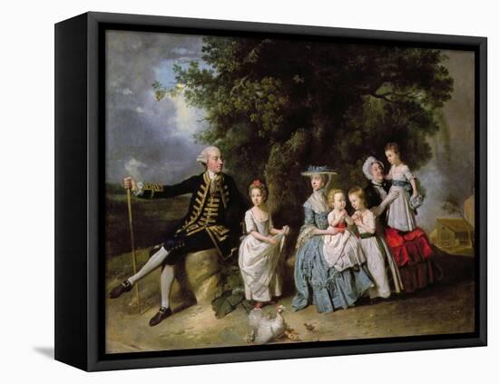 Group Portrait of the Colmore Family-Johann Zoffany-Framed Premier Image Canvas