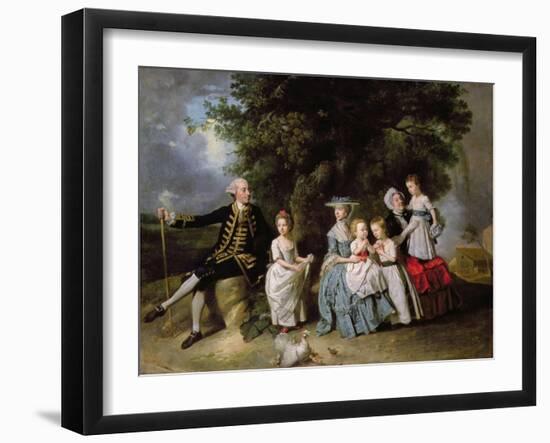 Group Portrait of the Colmore Family-Johann Zoffany-Framed Giclee Print