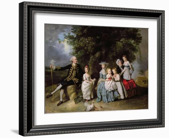 Group Portrait of the Colmore Family-Johann Zoffany-Framed Giclee Print