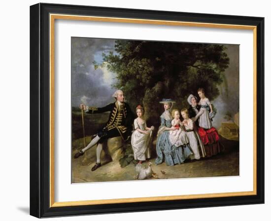 Group Portrait of the Colmore Family-Johann Zoffany-Framed Giclee Print