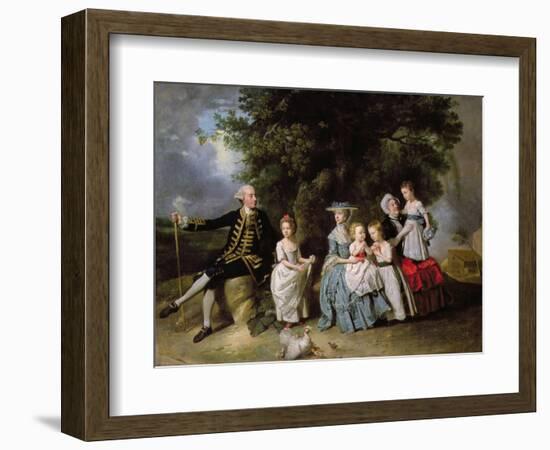 Group Portrait of the Colmore Family-Johann Zoffany-Framed Giclee Print