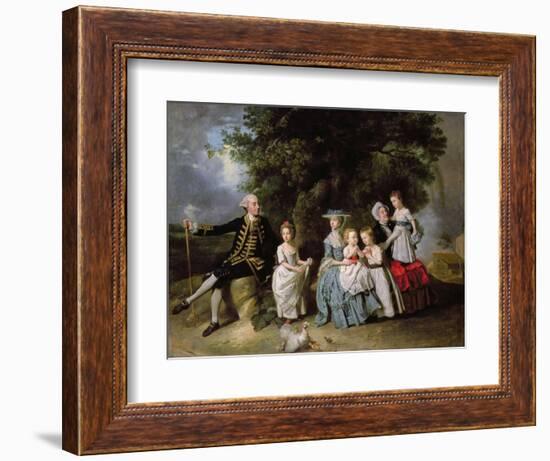 Group Portrait of the Colmore Family-Johann Zoffany-Framed Giclee Print