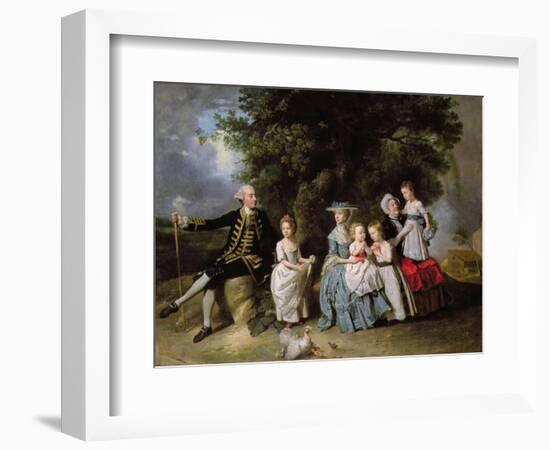 Group Portrait of the Colmore Family-Johann Zoffany-Framed Giclee Print