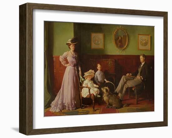 Group Portrait of the Family of George Swinton-William Orpen-Framed Giclee Print