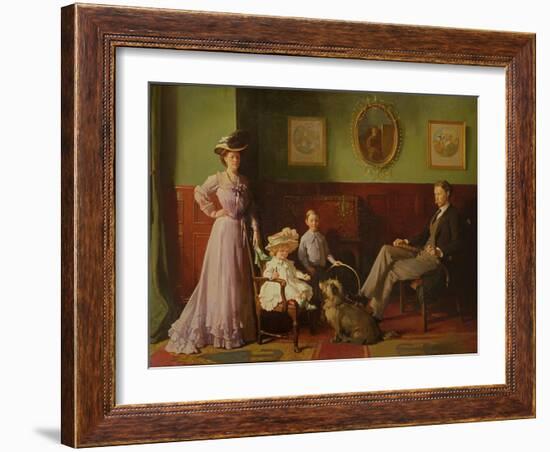 Group Portrait of the Family of George Swinton-William Orpen-Framed Giclee Print