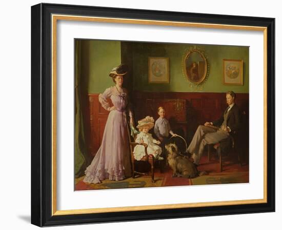 Group Portrait of the Family of George Swinton-William Orpen-Framed Giclee Print