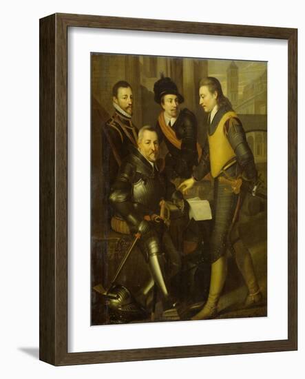 Group Portrait of the Four Brothers of William I-Wybrand de Geest-Framed Art Print