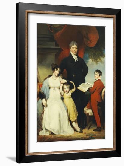 Group Portrait of the Hudson Family-William Owen-Framed Giclee Print