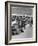 Group Shot of Reindeer Standing in Snow-Carl Mydans-Framed Photographic Print