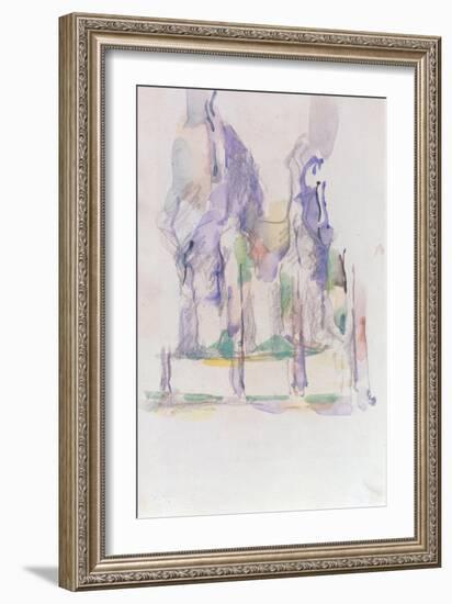 Groupe d'Arbres, c.1895-1900-Paul Cézanne-Framed Giclee Print